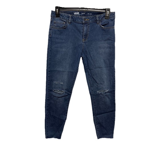 Vans Other - Vans Skinny Jeans Mens 30x30 Blue Distressed Stretch Denim